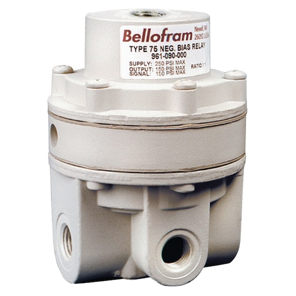 Bellofram Precision Controls Precision Relay, Fixed Negative Bias 4 psi, 0-150 psi, 1/4 NPT, 1:2 Ratio 961-092-000 - main